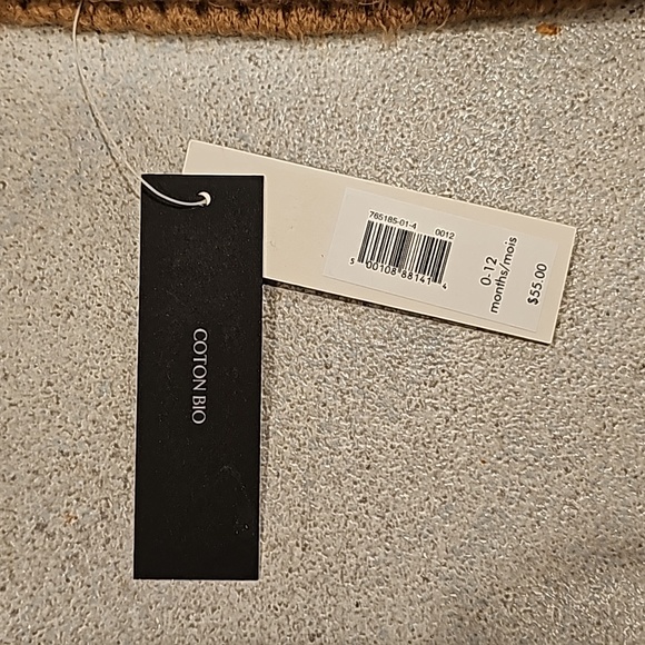 Baby Tan Beanie - size 0-12 - Picture 3 of 5